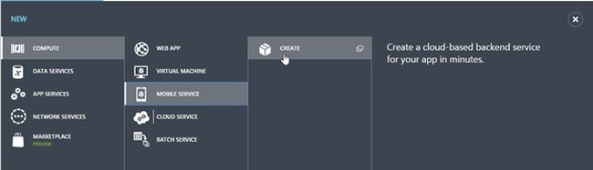 New Mobile Service Create